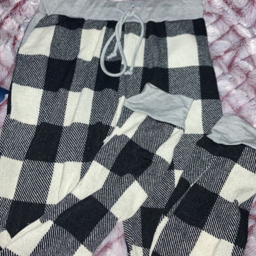 plaid joggers